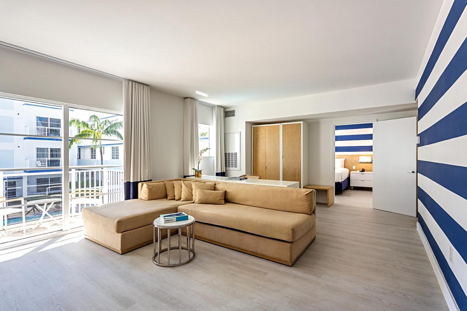 Suite mit 1 Schlafzimmer und Poolblick (2 Erwachsene + 1 Kind)